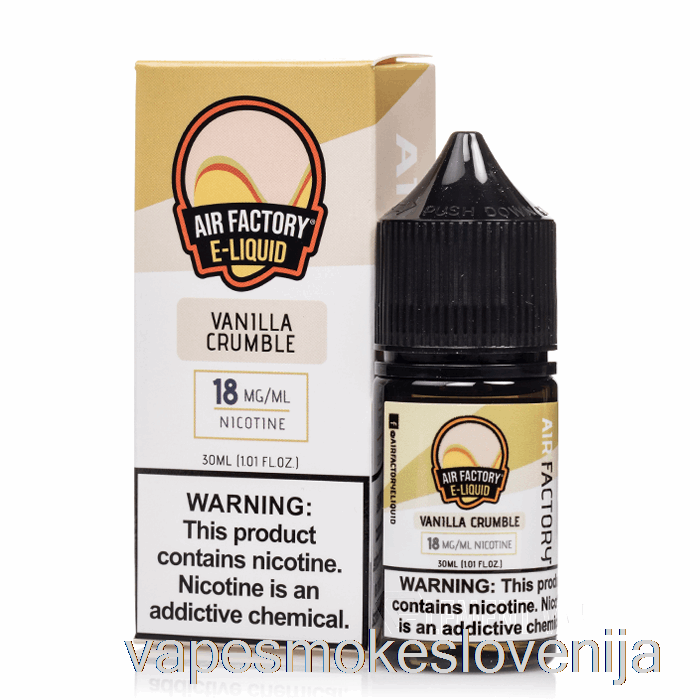 Vape Za Enkratno Uporabo Vanilla Crumble - Air Factory Salts - 30ml 18mg